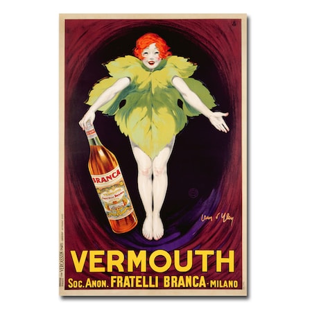 Jean D'Ylen 'Fatelli Branca Vermouth 1922' Canvas Art,30x47